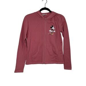 Minnie Mouse Pink Zip Up Hoodie